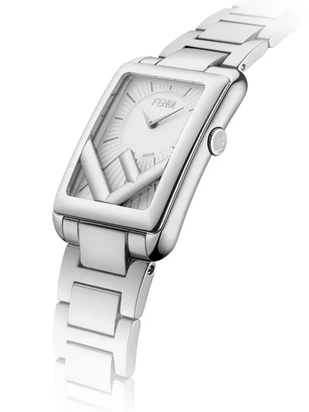Fendi Stainless Steel Silver Bracelet Watch